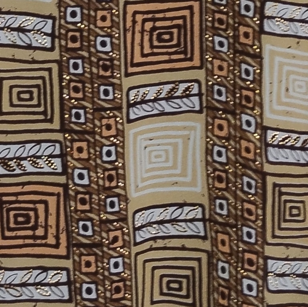 Vintage Y2K Gloria Lance Plus Size Women's Brown Abstract Top size 2X Boho Retro - Picture 3 of 4